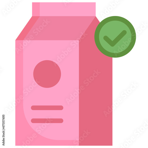 Milk flat icon. For presentation, graphic design, mobile application, web design, infographics or UI.