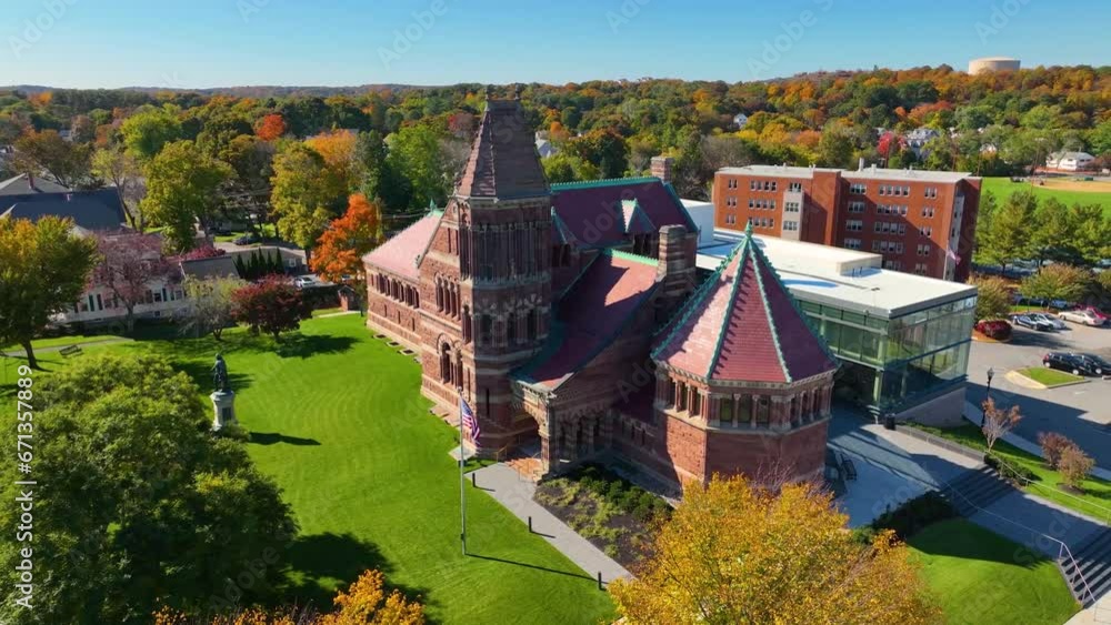 Winn Memorial Library is public library of Woburn, built in 1879 with