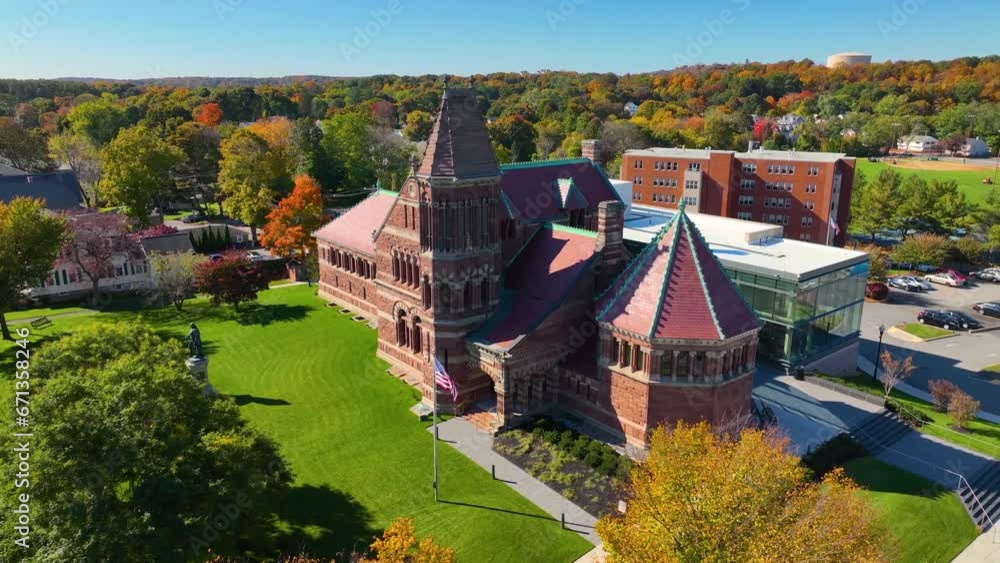 Winn Memorial Library is public library of Woburn, built in 1879 with