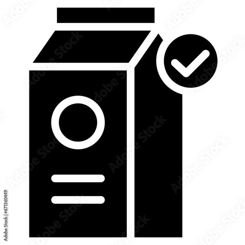Milk solid icon. For presentation, graphic design, mobile application, web design, infographics or UI.