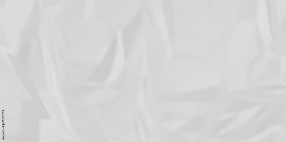 White paper crumpled texture. white fabric textured crumpled white paper background. panorama white paper texture background, crumpled pattern texture background.