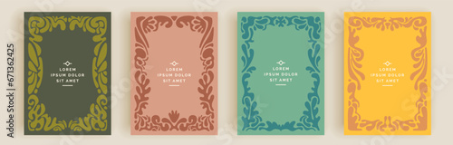 Modern abstract covers set, minimal covers design. Colorful geometric background, vector illustration.