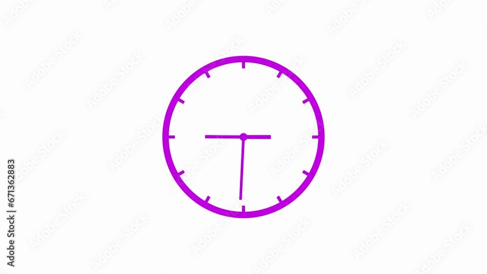 Analog wall clock on white background, 24 hour fast speed arrow rotted clock icon 4k animation . Analog wall clock on white background, 24 hour fast speed arrow rotted clock icon 4k animation .