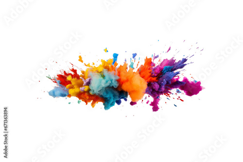 colorful explosion of air transparent background