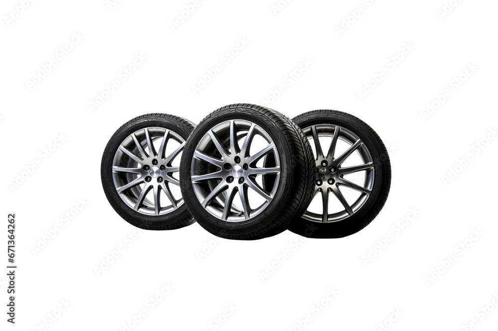 New wheels and tires transparent background New wheels and tires transparent background
