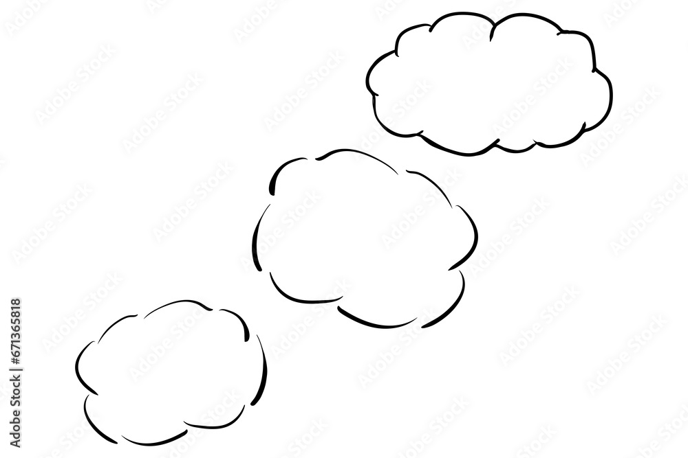 Digital png illustration of clouds with copy space on transparent background Digital png illustration of clouds with copy space on transparent background