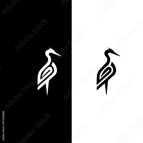 Luxury Sandhill Crane Logo Designs