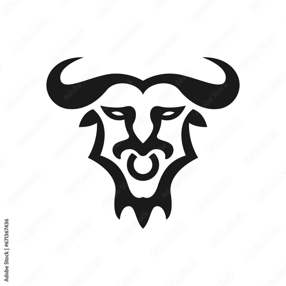 Buffalo logo design concept Buffalo logo design concept