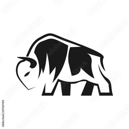 Buffalo logo design concept