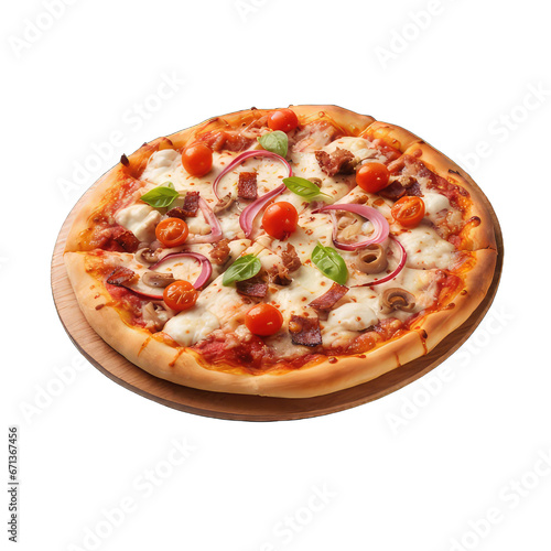 PNG a Pizza on a transparent background