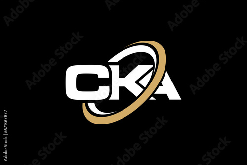 CKA creative letter logo design vector icon illustration photo