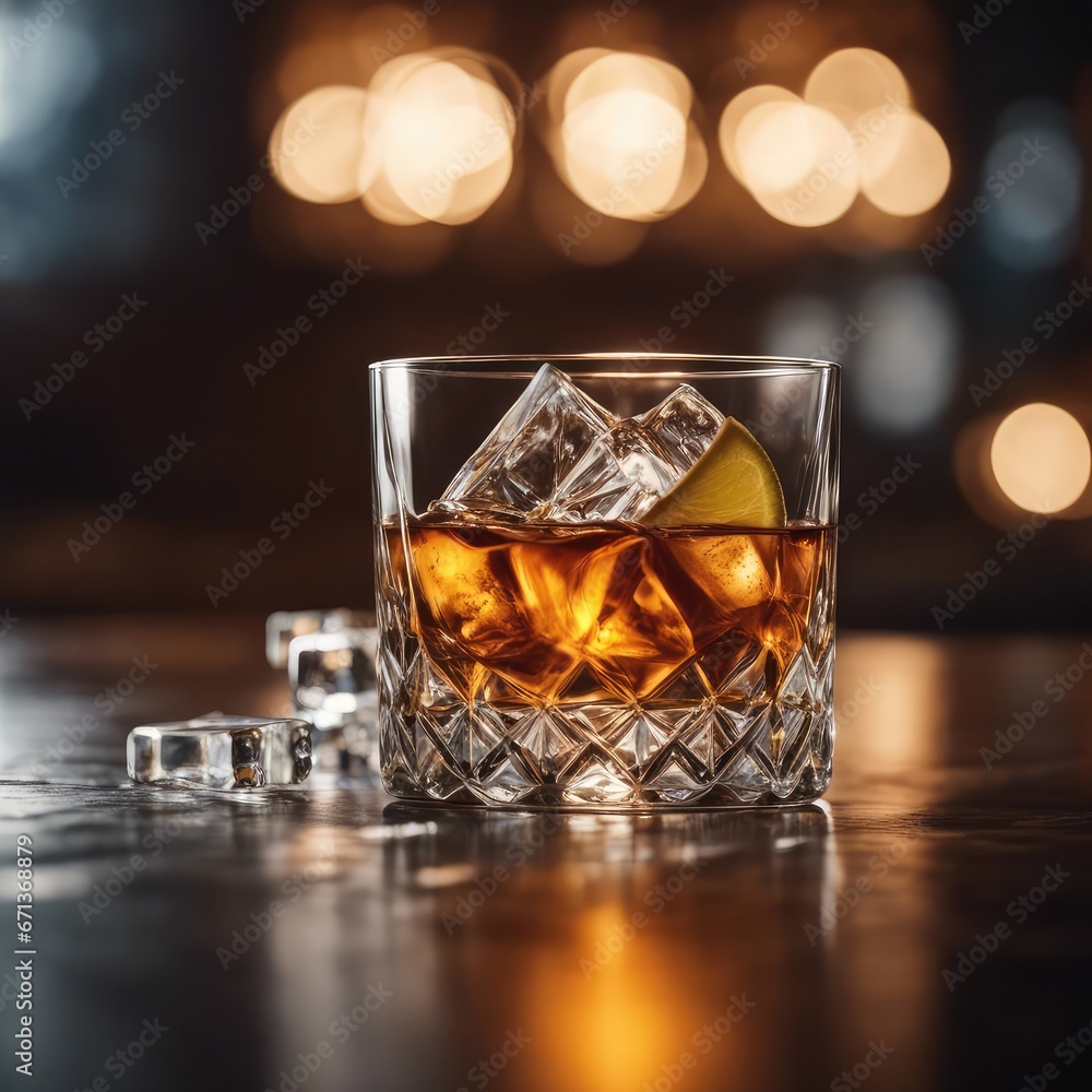 whiskey drink with round ice, realistic photography, whiskey drink with round ice, realistic photography,