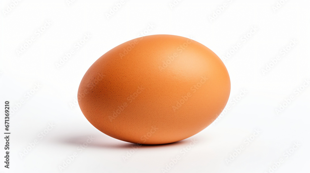 Chicken egg isolated on white background
