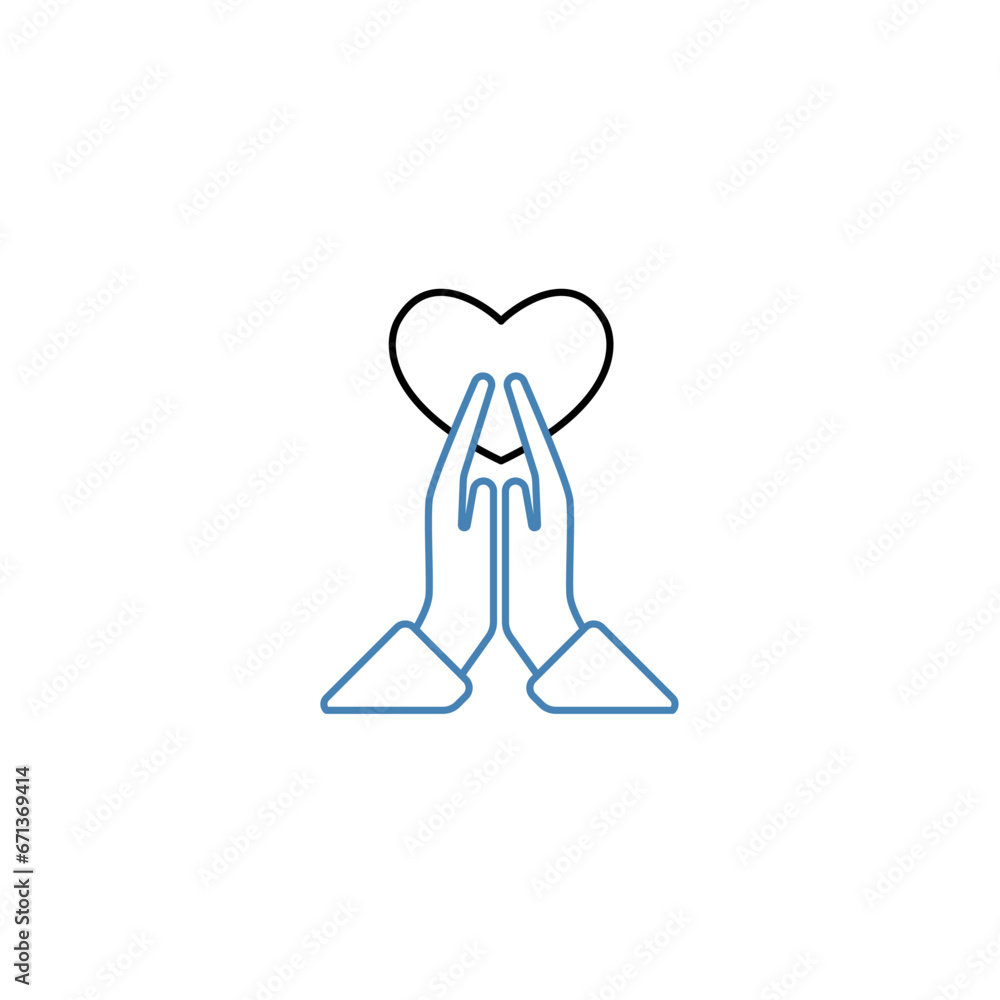 © rohmad - thankful concept line icon. Simple element illustration.thankful concept outline symbol design. © rohmad - thankful concept line icon. Simple element illustration.thankful concept outline symbol design.