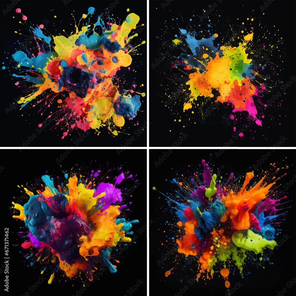 set of flames explode ethnicity splashing burst explosion destruction ink rainbow spray falling dye fantasy set of flames explode ethnicity splashing burst explosion destruction ink rainbow spray falling dye fantasy