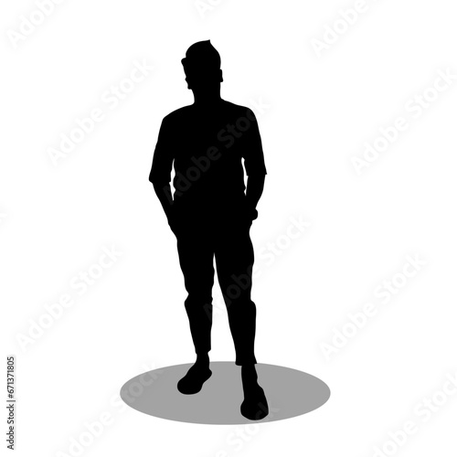 Men silhouette vector