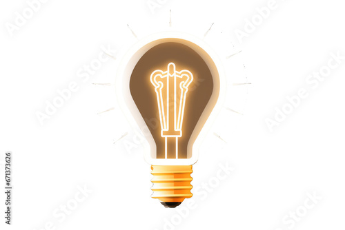Explore the idea concept through a glowing light bulb on a dark background. This vector illustration symbolizes creative ideas.

 Generative AI