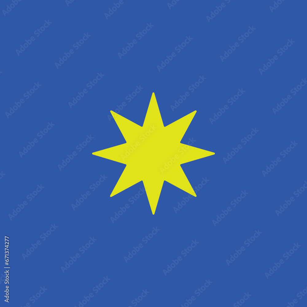 star icon vector on blue background star icon vector on blue background