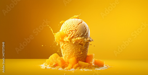 photography ice cream out of mango fruit  © Your_Demon