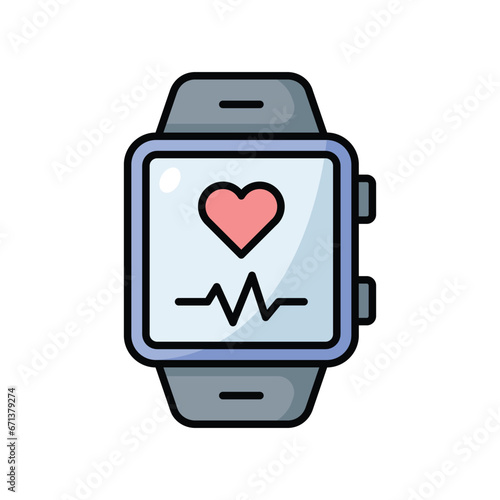 smart watch icon vector design template simple and clean