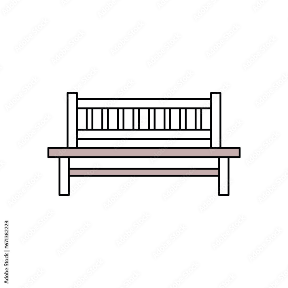 Bench Icon Vector Design Template Bench Icon Vector Design Template