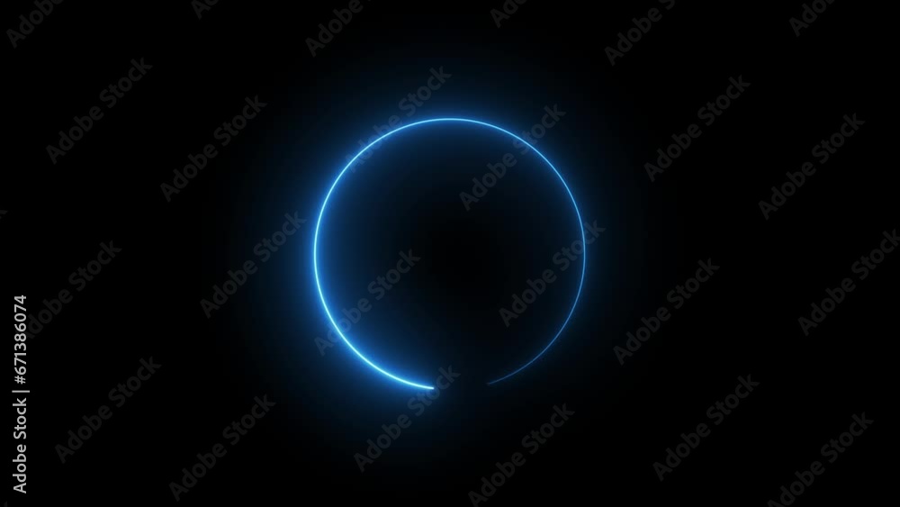Glowing Blue Circle Loading Animation Glowing Blue Circle Loading Animation