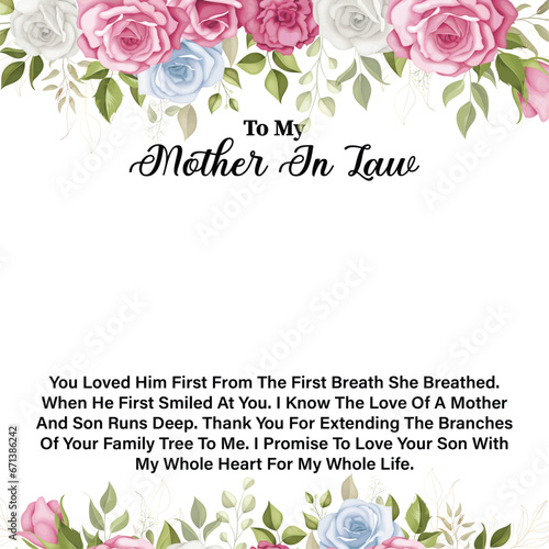 Mother in Law Message Card for ShineOn