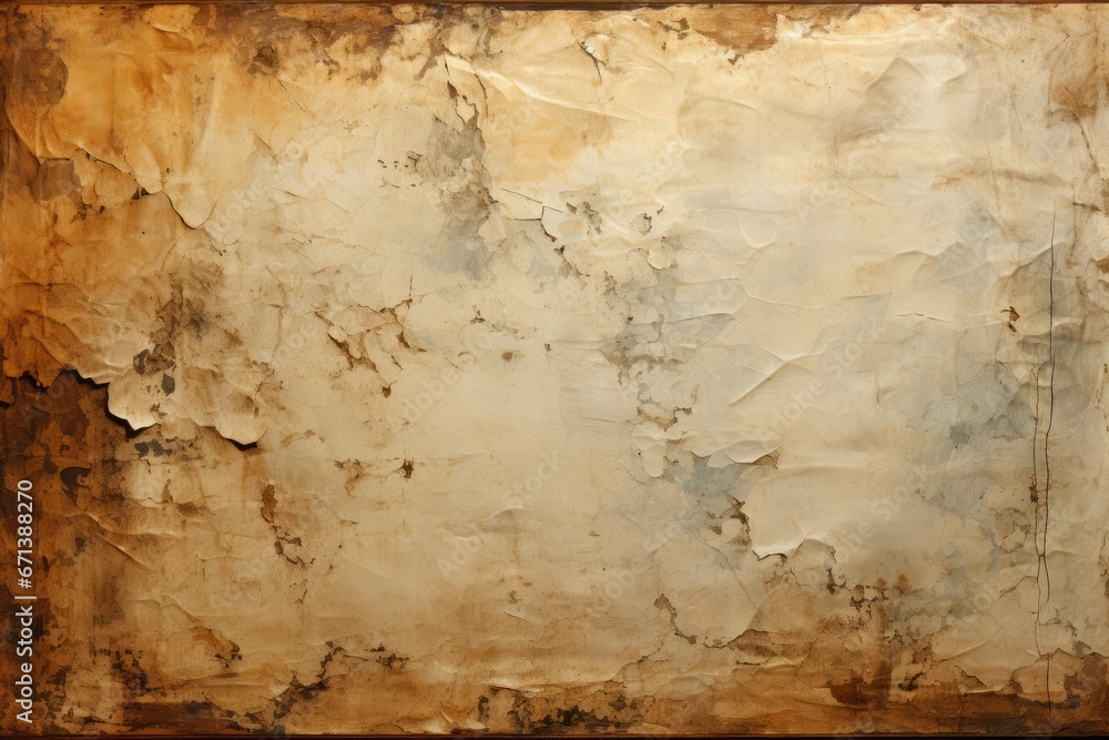 old and worn paper background frame