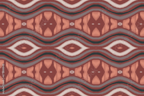 Motif Ikat Paisley Embroidery Background. Ikat Fabric Geometric Ethnic Oriental Pattern traditional.aztec Style Abstract Vector illustration.design for Texture,fabric,clothing,wrapping,sarong.
