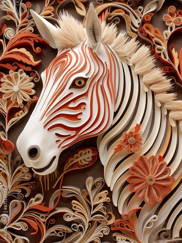 Beautiful papercut quilling paper filigree zoo animals Beautiful papercut quilling paper filigree zoo animals