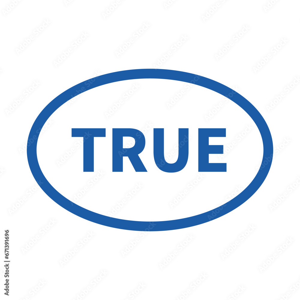 True Stamp In Blue Line Oval Shape For Verification Information
True Stamp In Blue Line Oval Shape For Verification Information