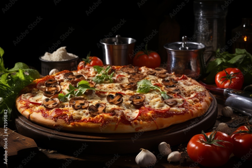 Pizza Italian cuisine delicious colors food photograph