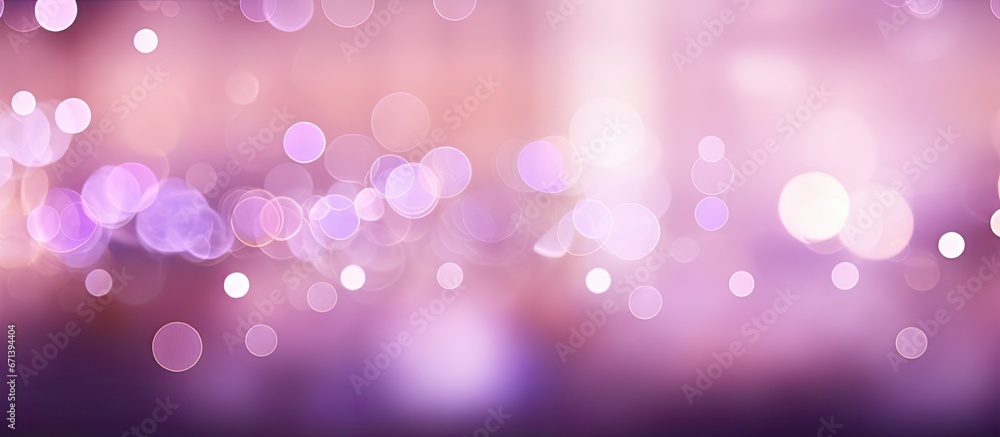 Purple background with abstract bokeh lights