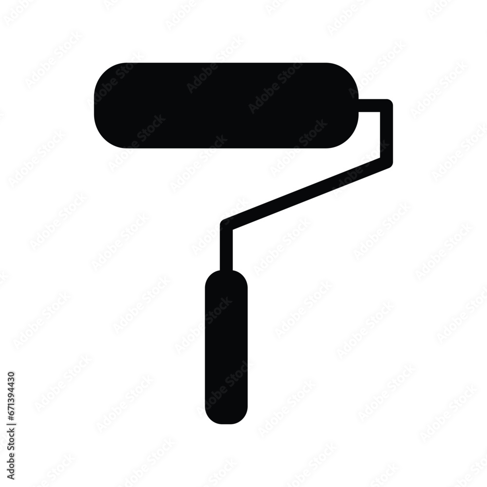 Paint Roller Icon Vector Design Template Paint Roller Icon Vector Design Template