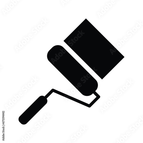 Paint Roller Icon Vector Design Template