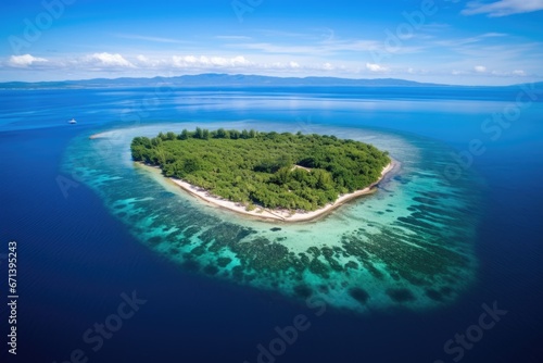 an untouched island seen from an aerial view © Natalia