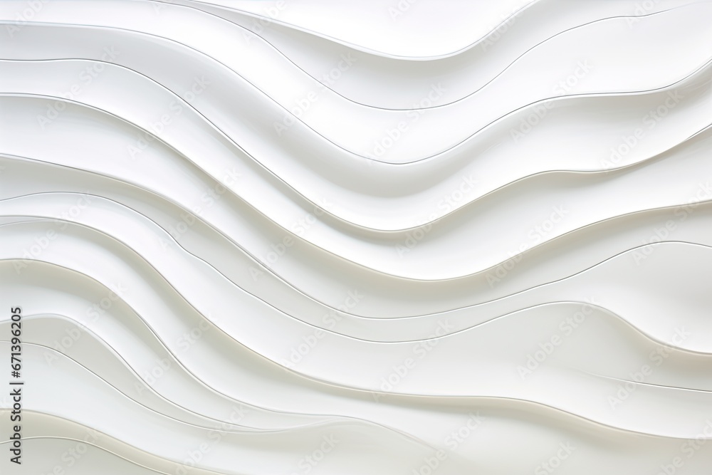 Obraz premium Abstract Waves - White Background for Interior Wall Decoration