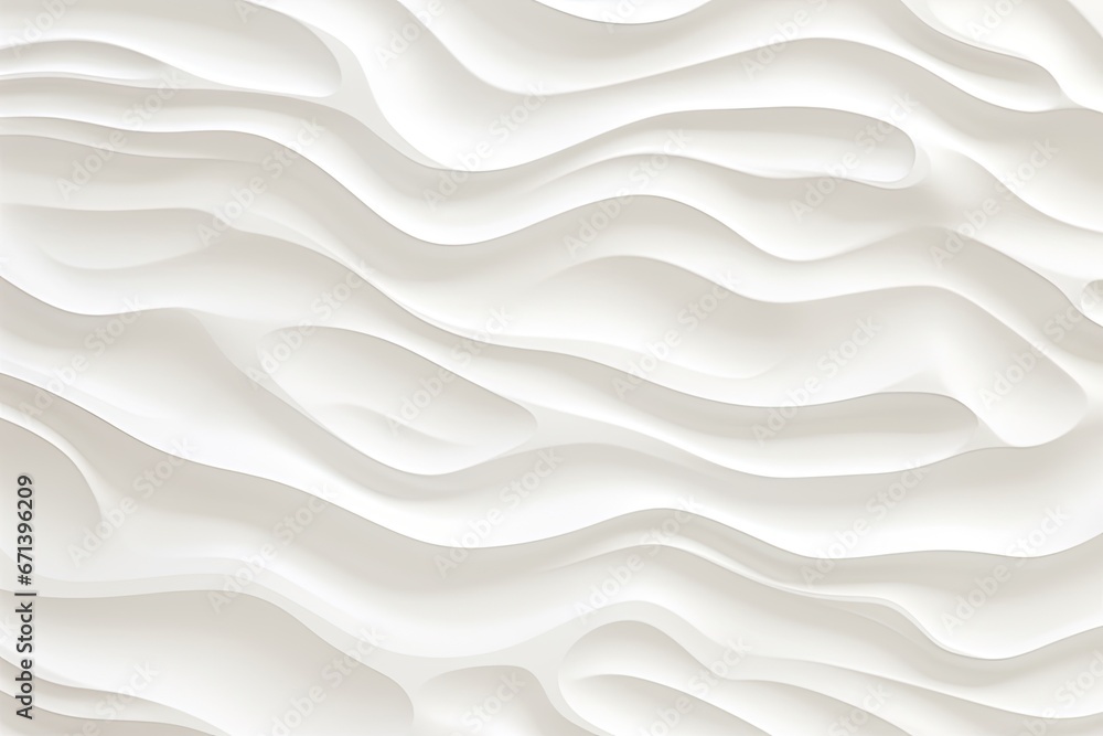 Obraz premium Abstract Wavy White Background: Perfect for Interior Wall Decoration