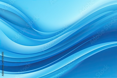 Blue Abstract Wave Background: A Fluid and Dynamic Design