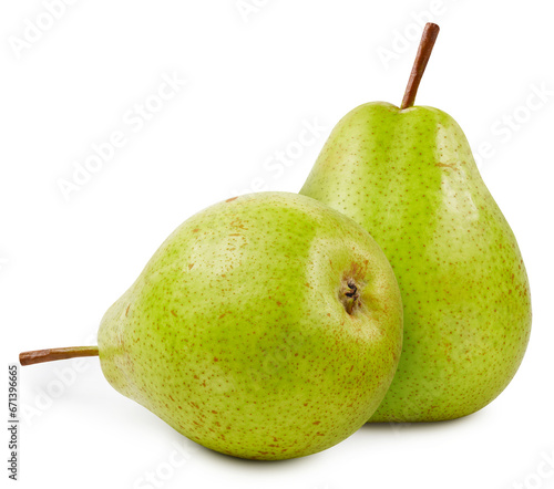 Pears isolated on white background