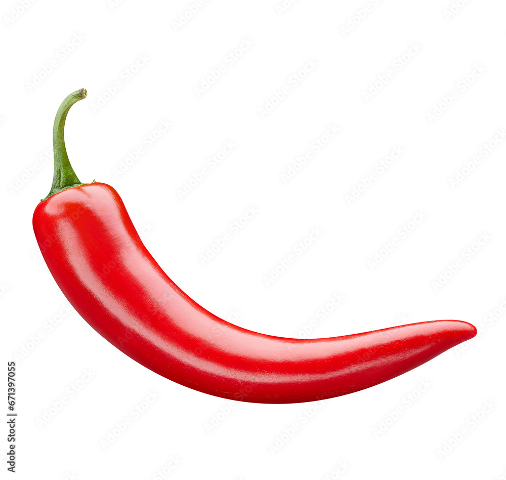 Hot peppers chili with clipping path Hot peppers chili with clipping path