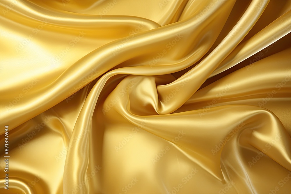 Obraz premium Gold Goddess: Satin Fabric Draping for a Shiny, Luxurious and Divine Background