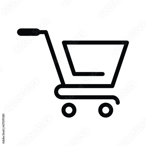 Shopping Cart Icon Vector Design Template