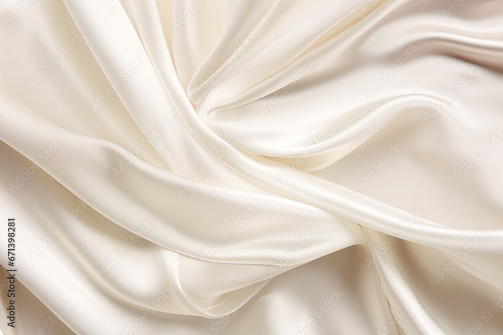 Ivory Intrigue: Close-up of White Satin for Delicate, Soft Backgrounds Ivory Intrigue: Close-up of White Satin for Delicate, Soft Backgrounds