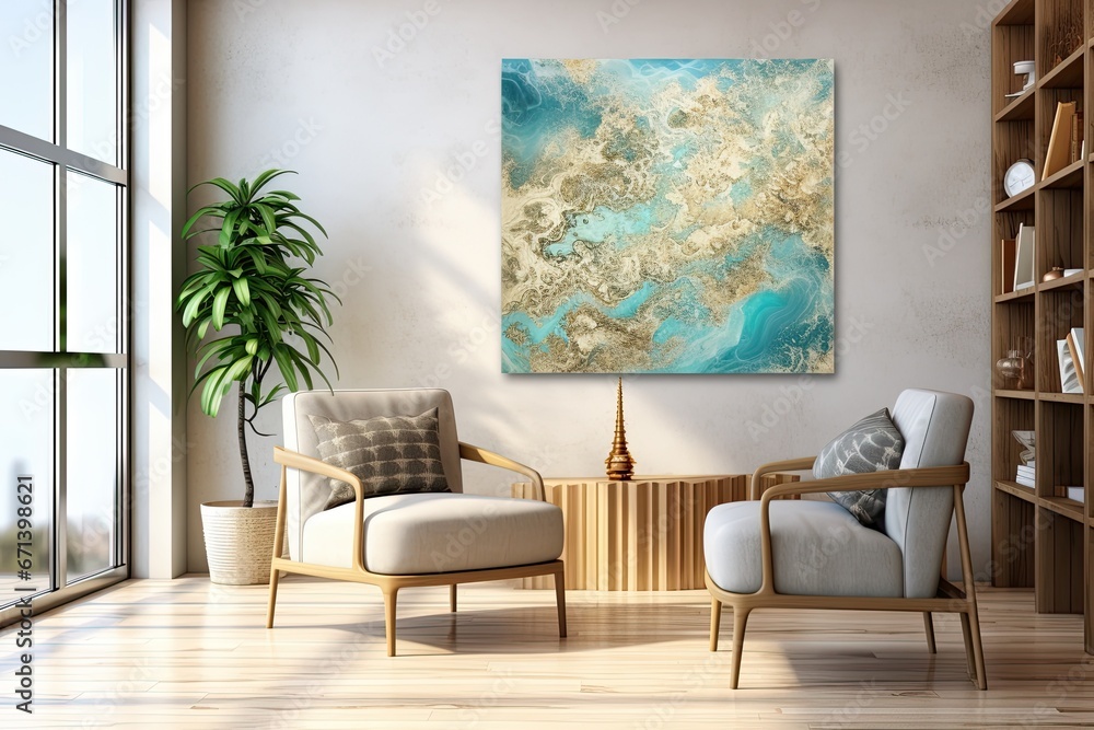 Nature's Canvas: Abstract Ocean Art with Marble-like Stone Textures Nature's Canvas: Abstract Ocean Art with Marble-like Stone Textures