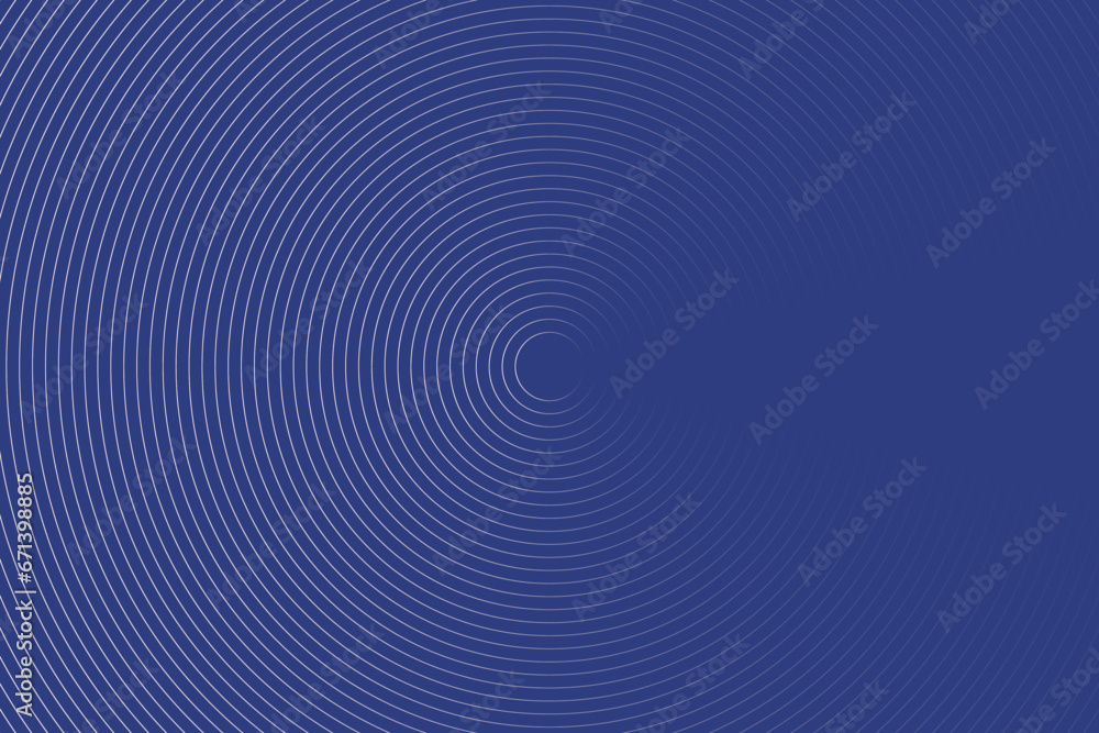 Abstract blue background with concentric circles