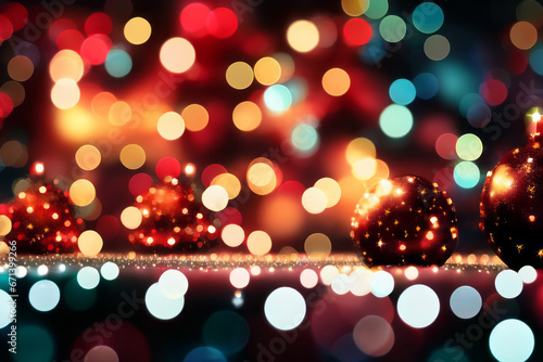 Christmas and New Year Greetings Background