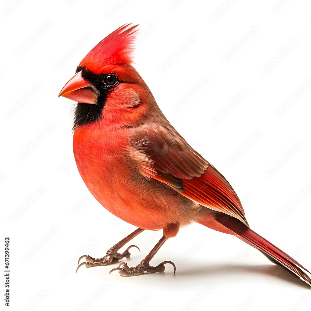 red cardinal on white red cardinal on white