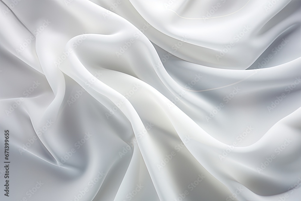 Purity Personified: Smooth White Fabric Texture Background