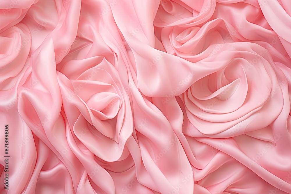 Rose Reverie: Smooth Pink Silk or Satin for Dreamy Backgrounds Rose Reverie: Smooth Pink Silk or Satin for Dreamy Backgrounds